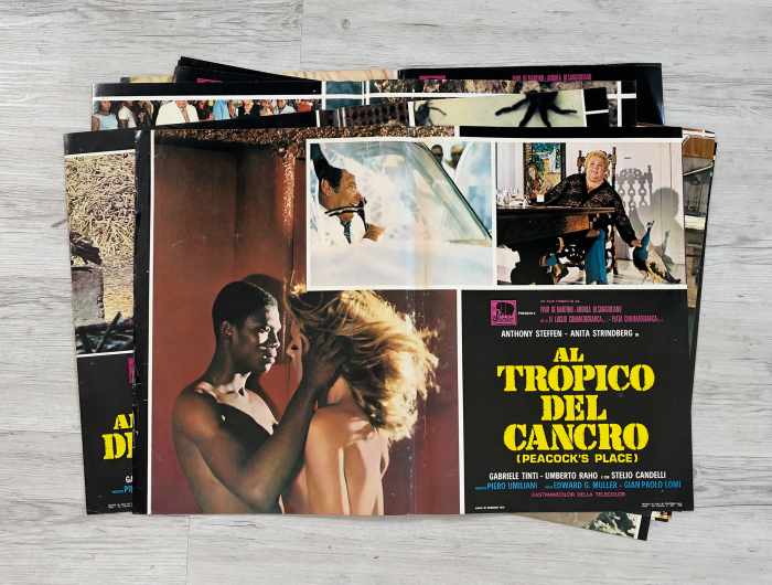 Inferno unter heißer Sonne / Al tropico del cancro - kompletter Fotobusta-Satz (8 Fotobuste) + Soggettone