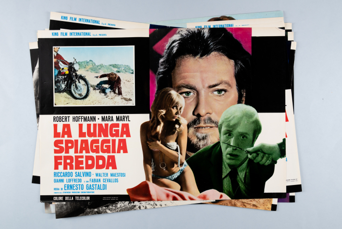 The Lonely Violent Beach / La lunga spiaggia fredda - complete Fotobusta-Set (8 Fotobuste) + Soggettone