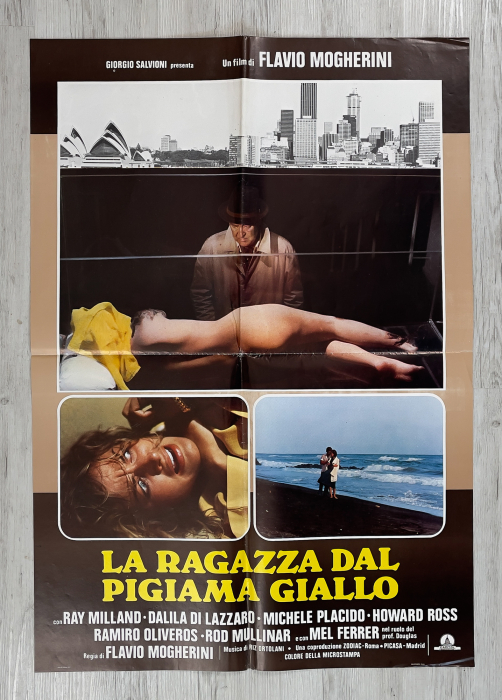 Preview: The Pyjama Girl Case / La ragazza dal pigiama giallo - complete Fotobusta-Set (8 Fotobuste) + Soggettone