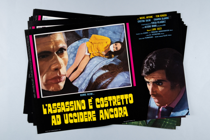 The Killer Must Kill Again / L'assassino è costretto ad uccidere ancora - complete Fotobusta-Set (8 Fotobuste) + Soggettone