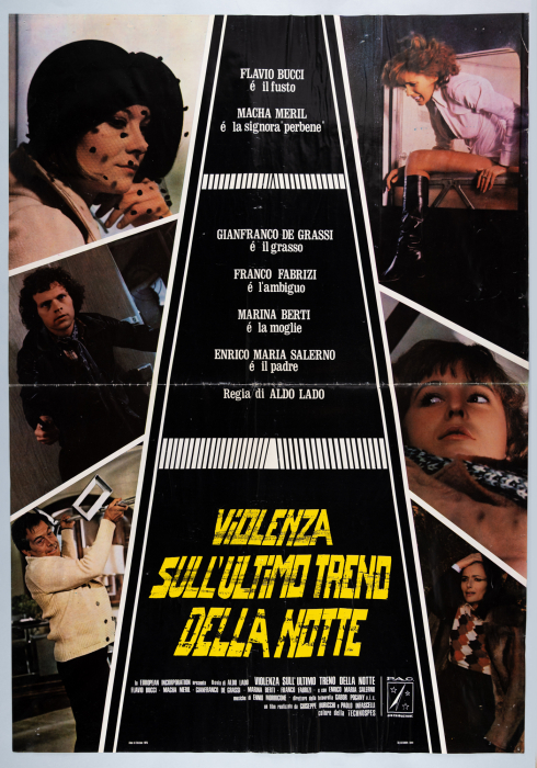 Preview: Night Train Murders / L'ultimo treno della notte - complete Fotobusta-Set (8 Fotobuste) + Soggettone