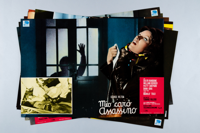 My Dear Killer / Mio caro assassino - kompletter Fotobusta-Satz (8 Fotobuste) + Soggettone