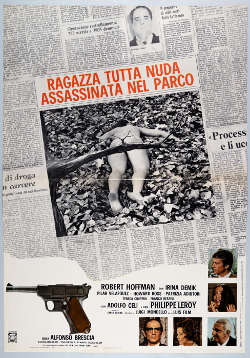 Naked Girl Murdered in the Park / Ragazza tutta nuda assassinata nel parco - Italian Soggettone