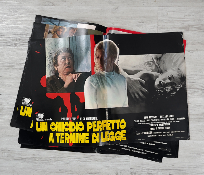 Cross Current / Un omicidio perfetto a termine di legge - complete Fotobusta-Set (8 Fotobuste) + Soggettone