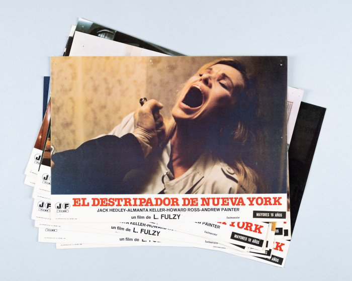 The New York Ripper / Lo squartatore di New York – complete Spanish lobby set