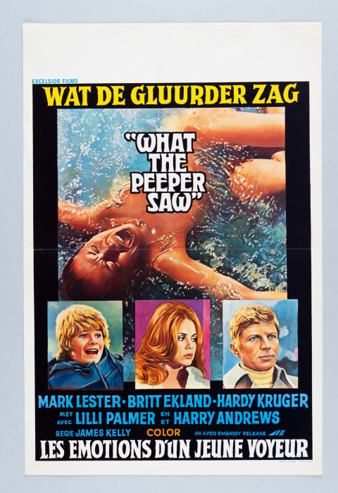 What the Peeper Saw / La tua presenza nuda! - Belgian Poster