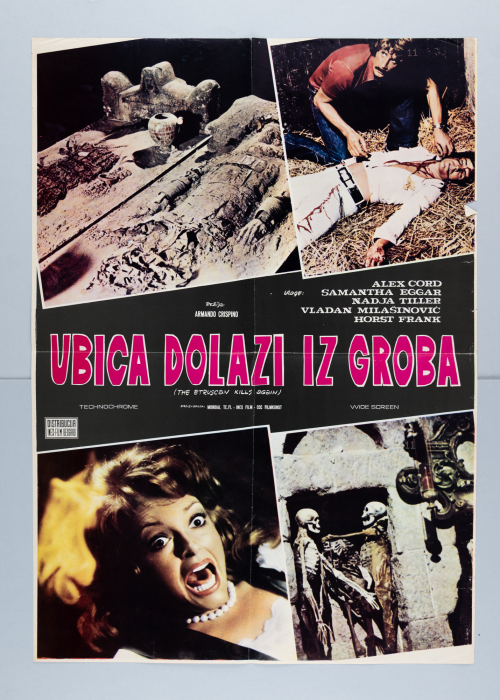 The Dead Are Alive! / Das Geheimnis des gelben Grabes / L'etrusco uccide ancora – Yugoslavian one sheet 