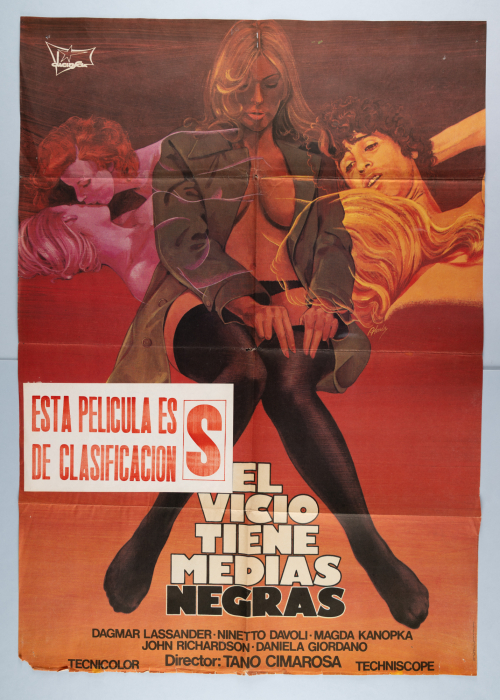 Reflections in Black / Il vizio ha le calze nere - Spanish One-Sheet