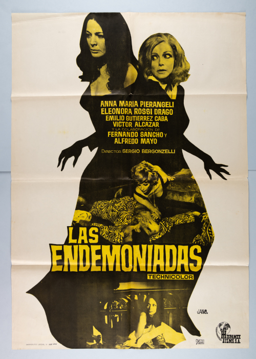 In the Folds of the Flesh / Nelle pieghe della carne - Spanisches Plakat