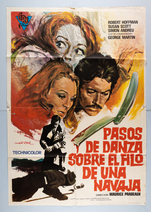 Die Nacht der rollenden Köpfe / Passi di danza su una lama di rasoio - Spanisches Plakat