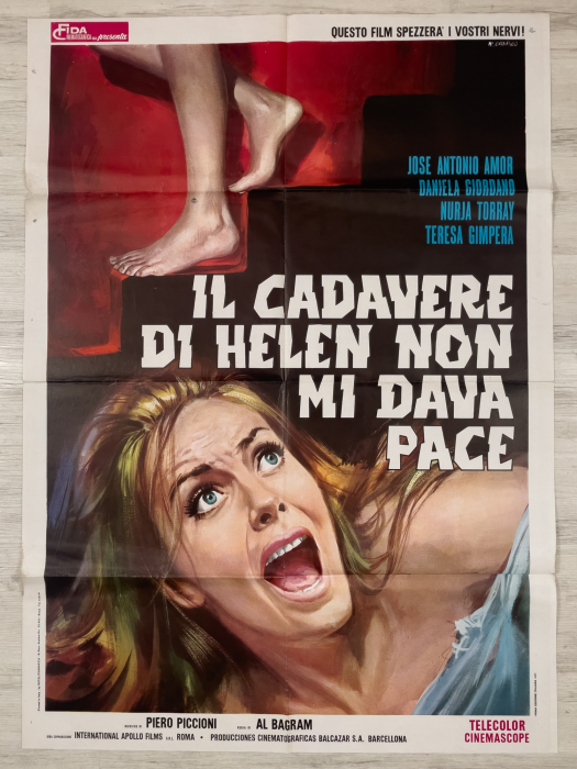 The Night of the Scorpion  / La casa de las muertas vivientes / Il cadavere di Helen non mi dava pace / Una tomba aperta... una bara vuota - Italian Due-Fogli (2F)