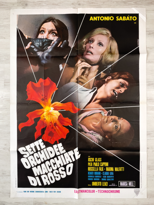 Seven Blood-Stained Orchids / Sette orchidee macchiate di rosso - Italian Due-Fogli (2F)