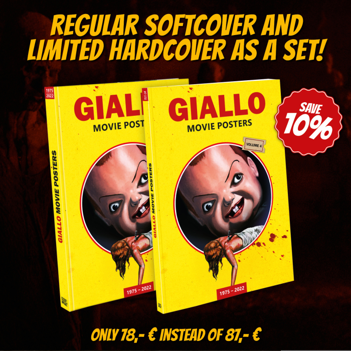 BUNDLE #1: GIALLO MOVIE POSTERS Vol. 4 Soft- & Hardcover: Save 10%!