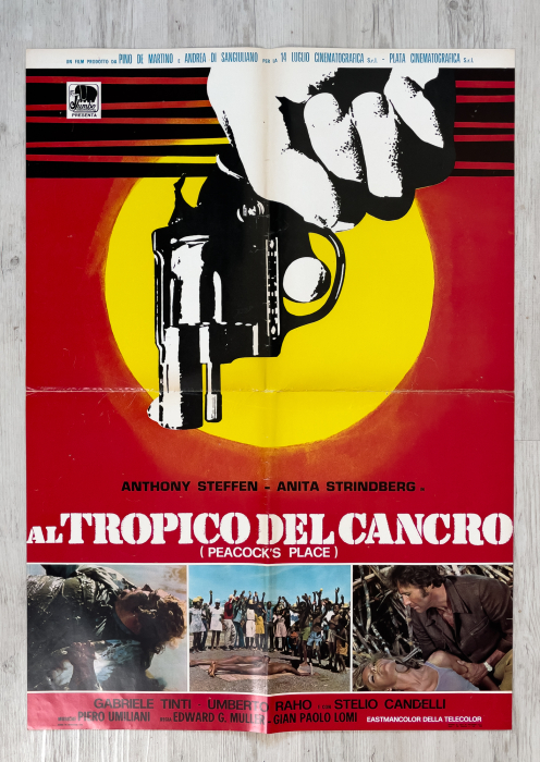 Inferno unter heißer Sonne / Al tropico del cancro - kompletter Fotobusta-Satz (8 Fotobuste) + Soggettone