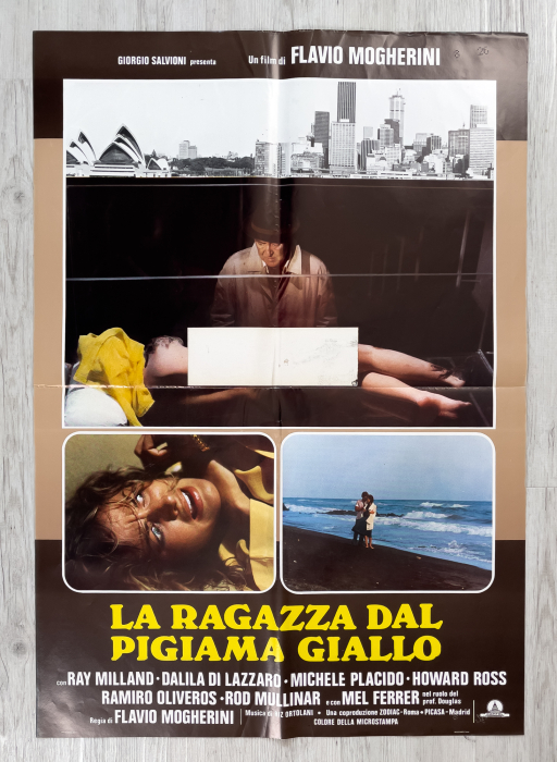 The Pyjama Girl Case / La ragazza dal pigiama giallo - complete Fotobusta-Set (8 Fotobuste) + Soggettone