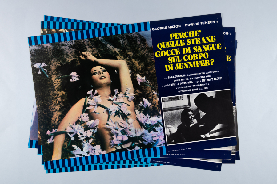 The Case of the Bloody Iris / Perché quelle strane gocce di sangue sul corpo di Jennifer - complete Fotobusta-Set (6 Fotobuste)