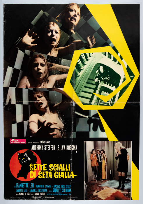 The Crimes of the Black Cat / Sette scialli di seta gialla - Italian Soggettone