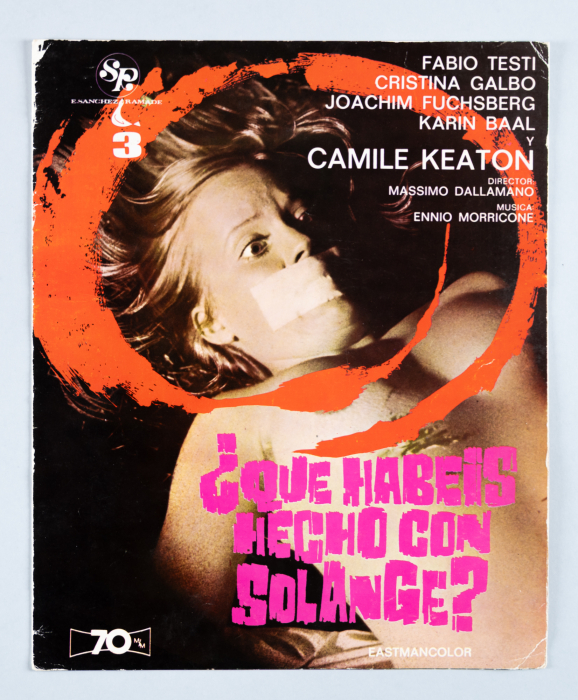 What Have You Done to Solange? / Cosa avete fatto a Solange? – Spanish campaign-book