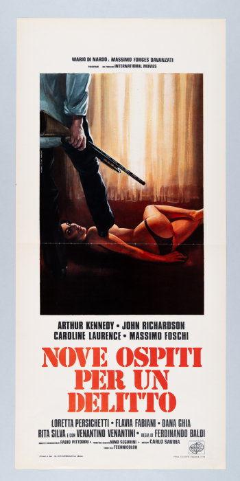 Nine Guests for a Crime / Nove ospiti per un delitto - Italian Locandina