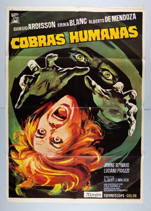 Human Cobras / Cobras humanas / L'uomo più velenoso del cobra - Spanisches Plakat