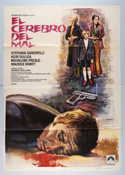 Der Teufel kommt Nachts / Il diavolo nel cervello - Spanisches Plakat