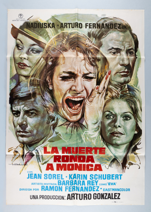Death Haunts Monica / Il buio intorno a Monica / La muerte ronda a Mónica - Spanisches Plakat