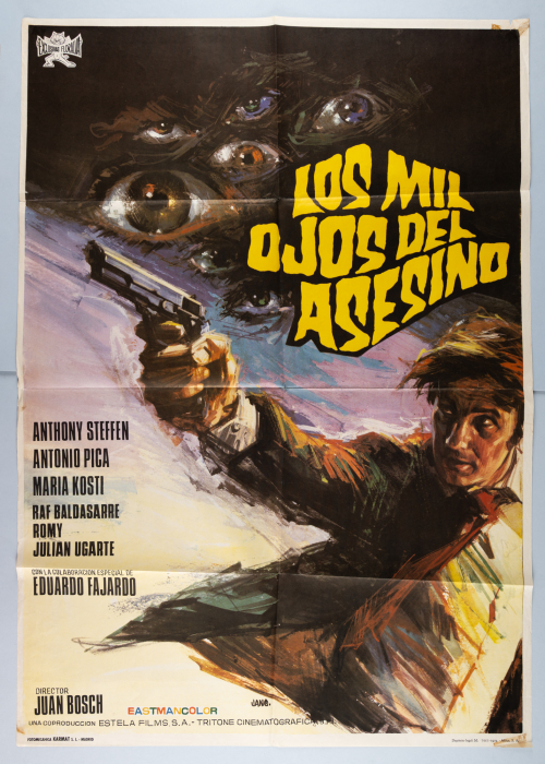 The Killer with a Thousand Eyes / Los mil ojos del asesino - Spanish One-Sheet