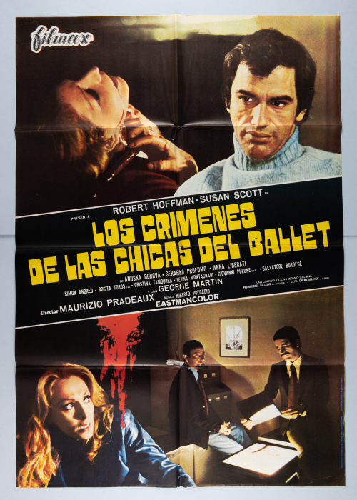 Die Nacht der rollenden Köpfe / Passi di danza su una lama di rasoio - Spanisches Plakat