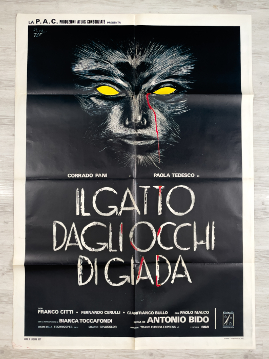 Watch Me When I Kill / Il gatto dagli occhi di giada - Italian Due-Fogli (2F)