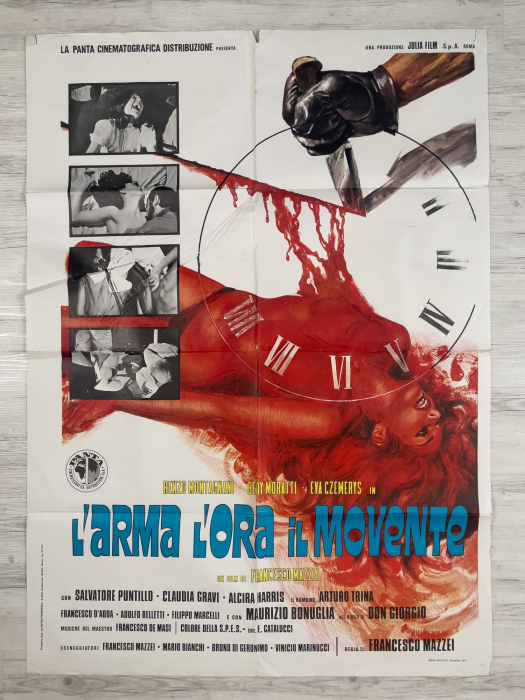 The Weapon, the Hour & the Motive / L'arma l'ora il Movente - Italian Due-Fogli (2F)