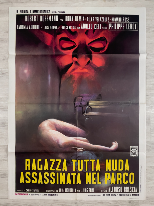 Naked Girl Murdered in the Park / Ragazza tutta nuda assassinata nel parco - Italian Due-Fogli (2F)