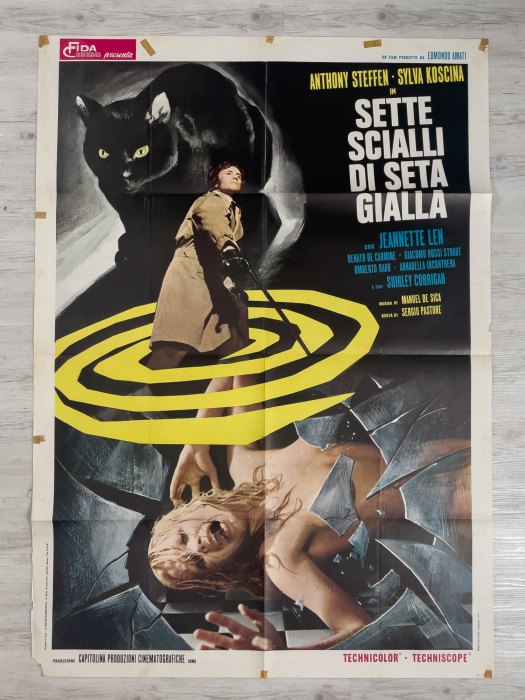 The Crimes of the Black Cat / Sette scialli di seta gialli - Italian Due-Fogli (2F)